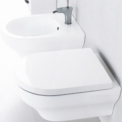 Sanitari bagno grigi sospesi senza brida Tutto Evo Olympia